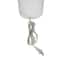 White Marble Thick Stand Table Lamp with Drum Shade 15" x 15" x 26"